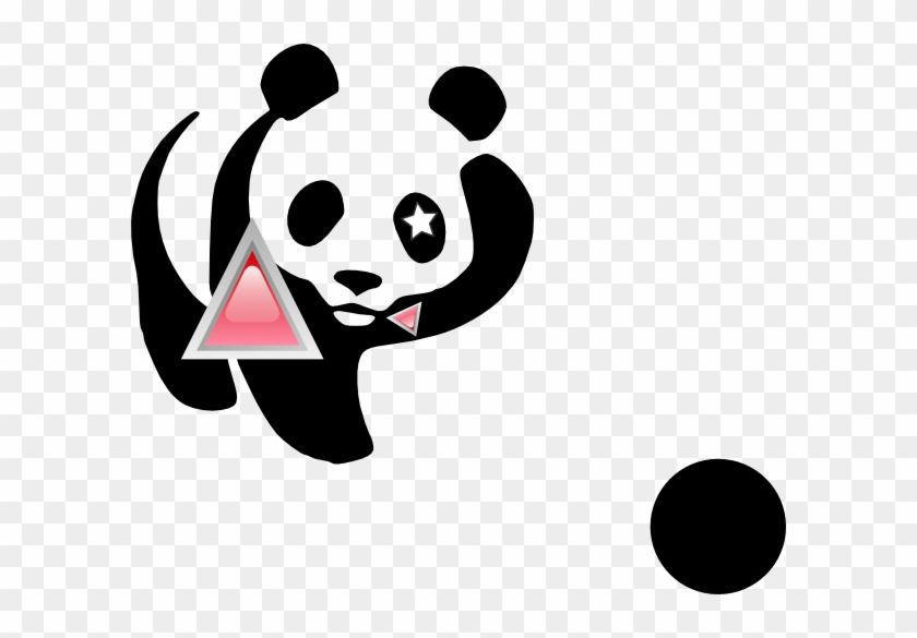 Cosmic Panda Waving Clip Art At Clker - Sticker Wwf World Wildlife Fund Panda Waterproof Paper #1079359