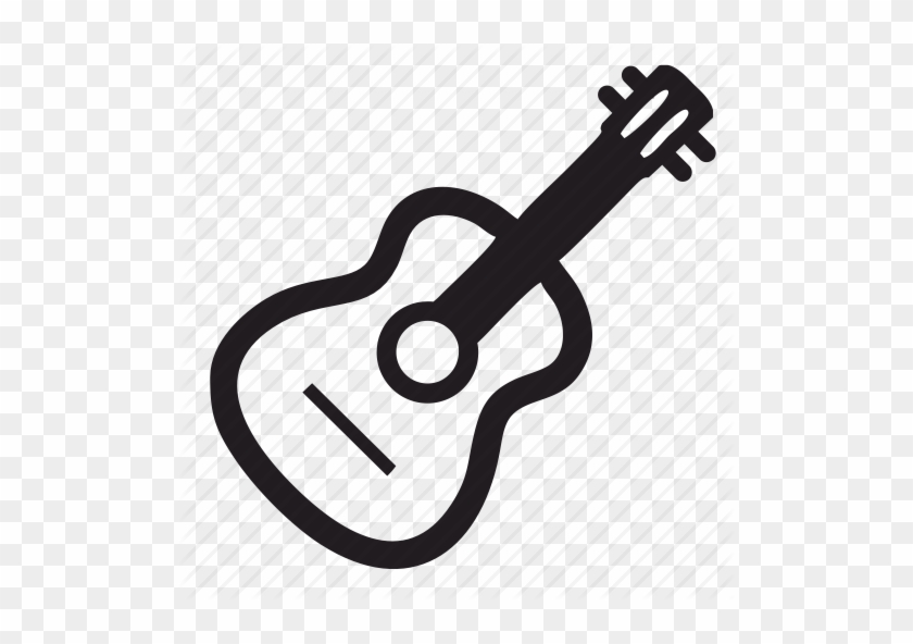Acoustic Guitar Clipart Symbol - Small Icons Music Instruments #1079392