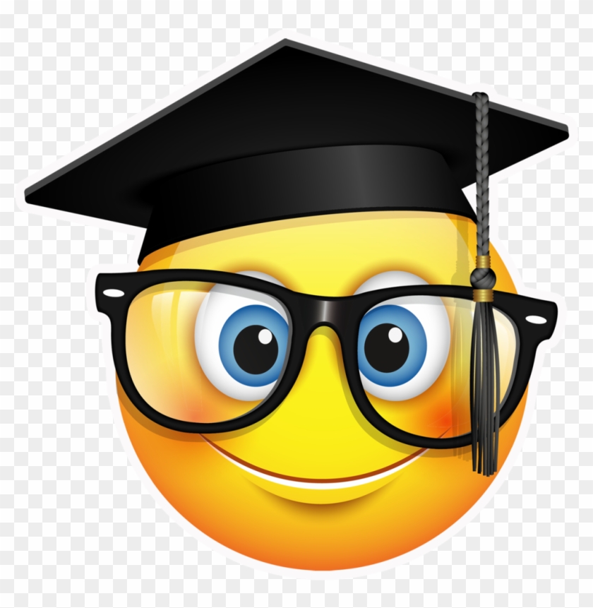 Graduation Ceremony Emoji Square Academic Cap Clip - Emoji Graduation Png #1079657