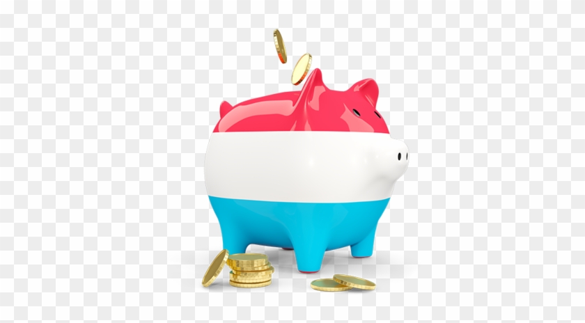 Illustration Of Flag Of Luxembourg - Piggy Bank #1079712