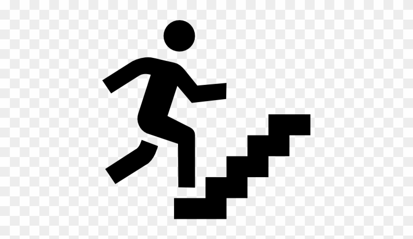 Stairs Computer Icons Symbol Clip Art - Running Up Stairs Png #1079744