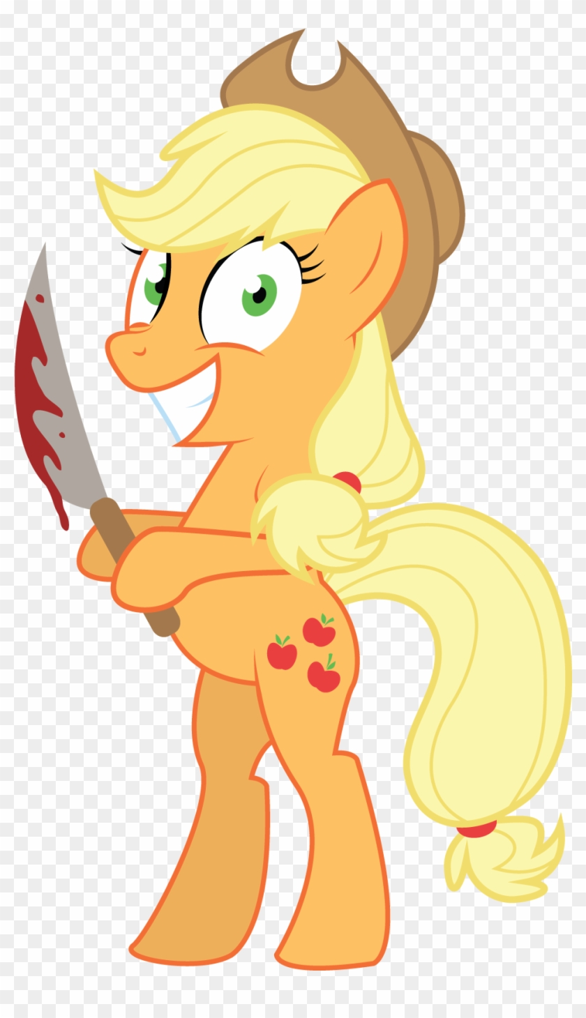 Frenchifries, Blood, Insanity, Knife, Semi-grimdark, - Applejack #1079853