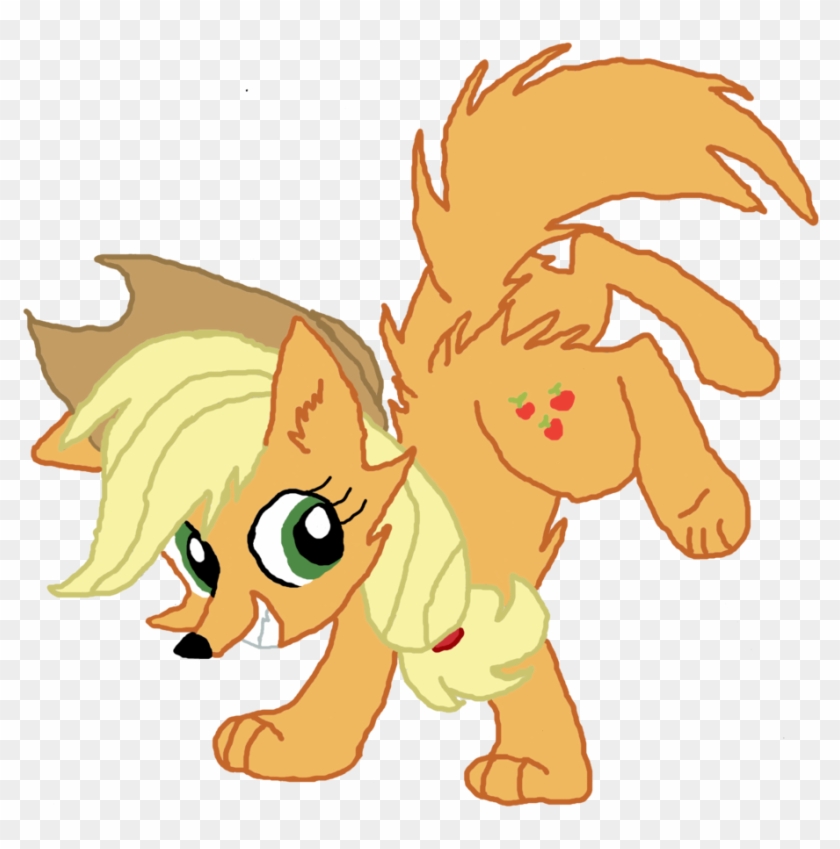 Applejack Wolf - Mlp Wolf Applejack #1079857