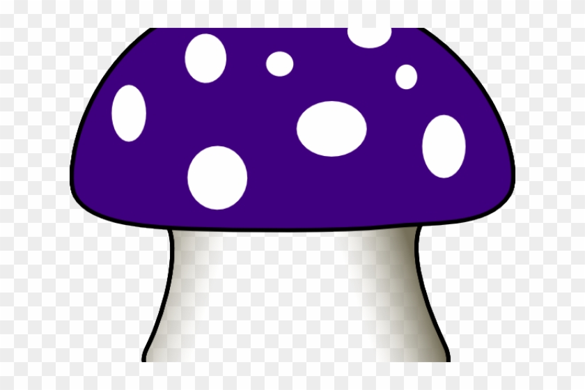 Mushroom Clipart Purple Mushroom - Smurf Mushroom #1079930