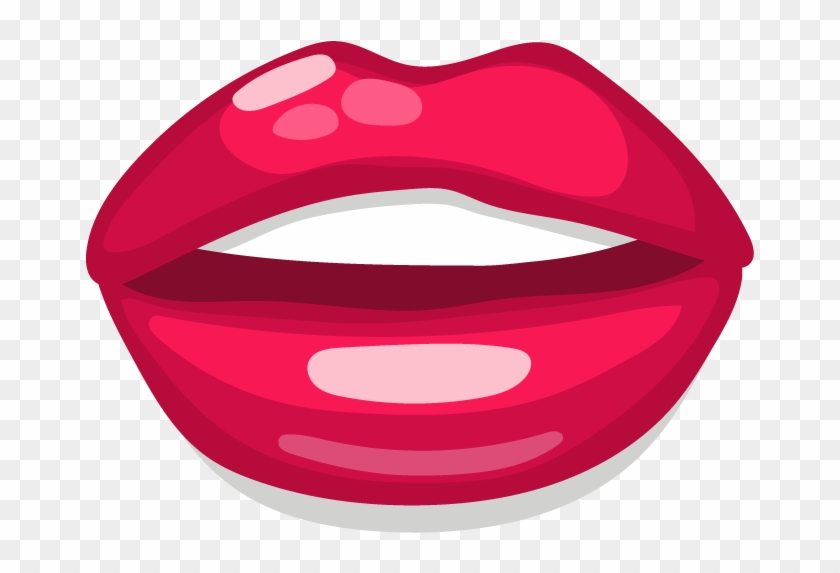 Lip Mouth Tooth - Boca Vermelha Batom Desenho - (800x800) Png