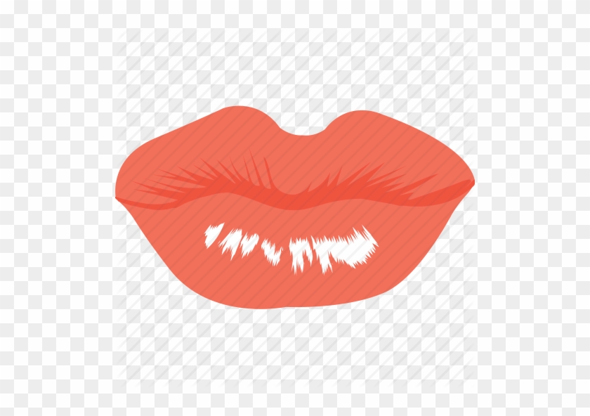Lips Sex Pink Icon Women Royalty Free Vector Image - Smiling Lips #1080049