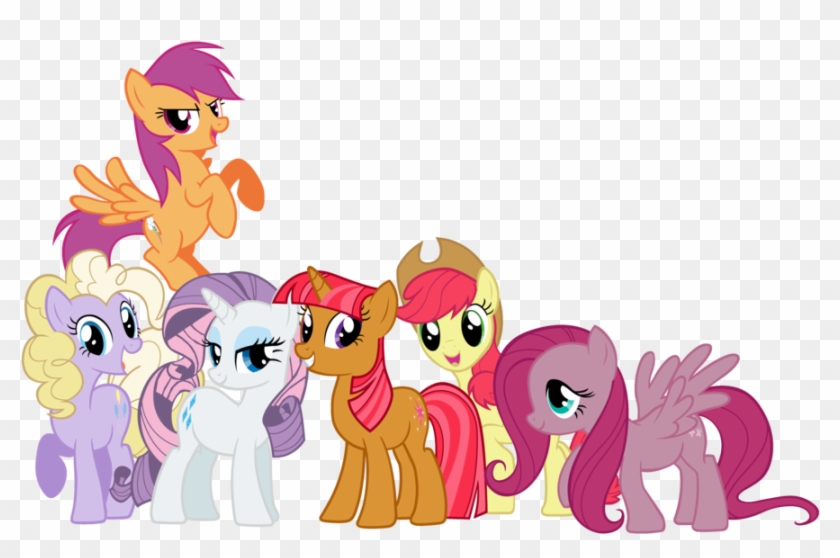 Pinkie Pie Applejack Rarity Rainbow Dash Pony - My Little Pony As Fillies #1080092