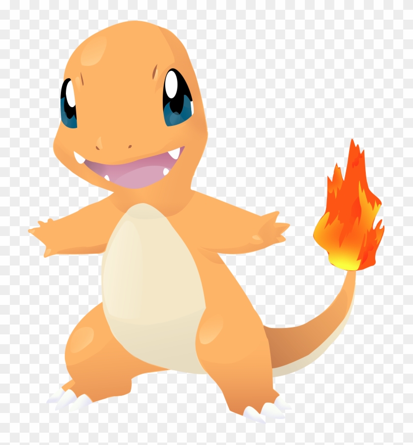 Charmander Vector Lineless - Charmander Vector #1080153