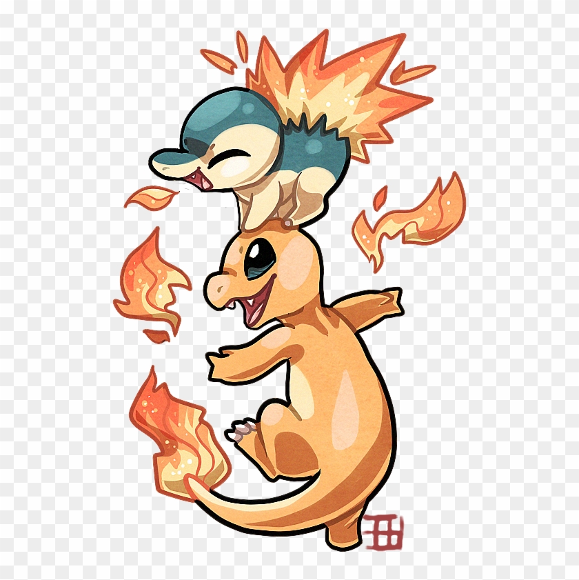 Cyndaquil And Charmander By Griffsnuff - Cyndaquil Cute #1080177