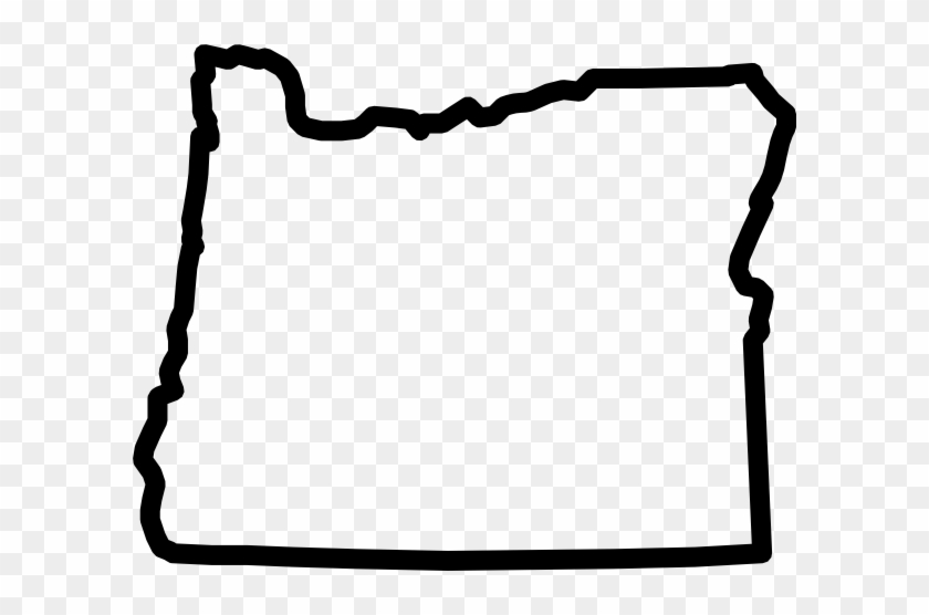 Oregon Jl Thick Clip Art At Clker - Oregon Outline Png #1080196