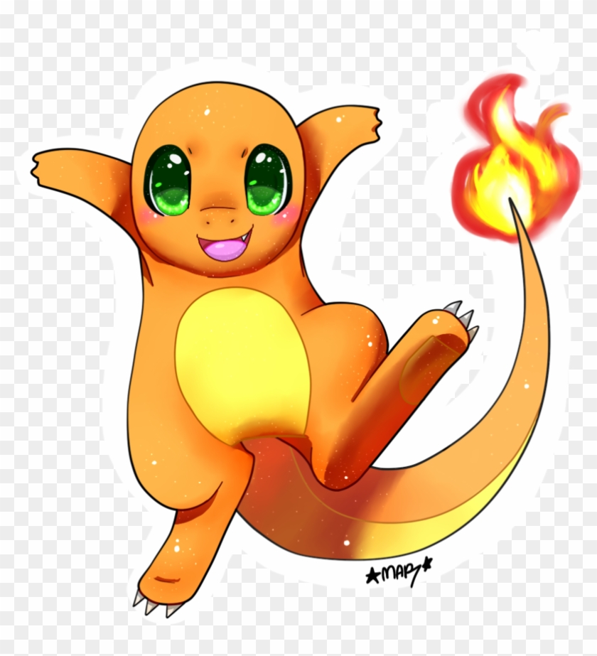 Charmander By Antelku - Charmander Kawaii Para Dibujar #1080218