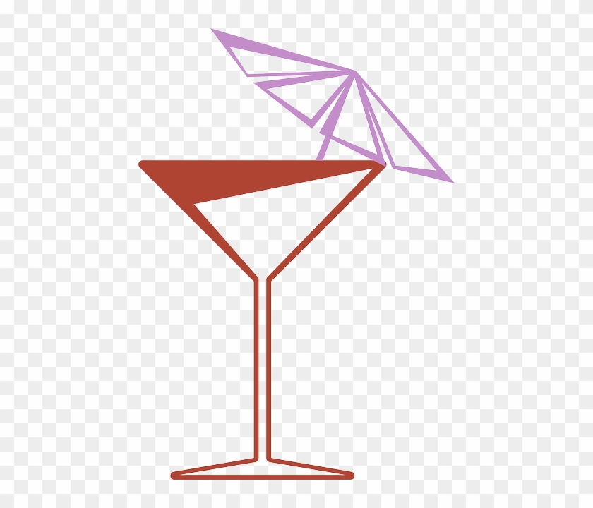 Umbrella Cocktail, Fiesta, Glass, Martini, Party, Umbrella - Martini Glass #1080268