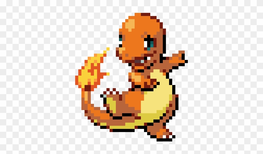 Charmander - Pixel Art Charmander Cute #1080316