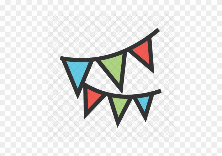 Bunting Flags Icon - Icon #1080343