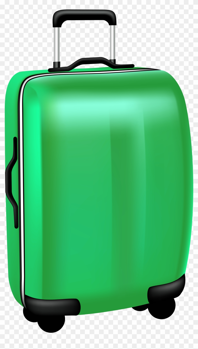 Suitcase Clipart Green - Clip Art #1080368