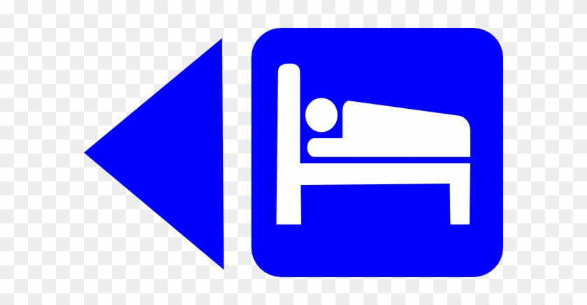 How To Set Use Bed Sign Blue Svg Vector - Bed Sign #1080421