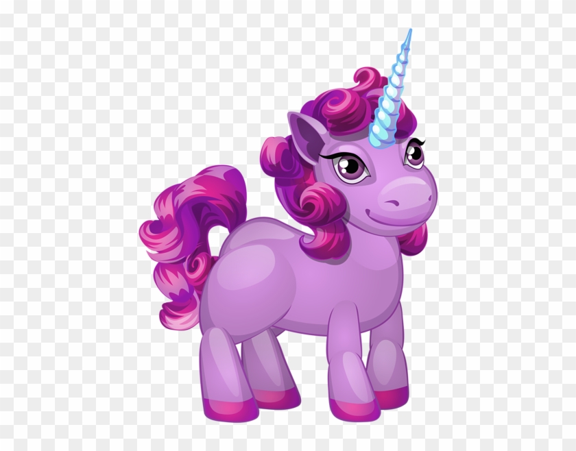 Cute Purple Pony Png Clip Art Image - My Beautiful Princesses And Unicorns Coloring Book #1080446