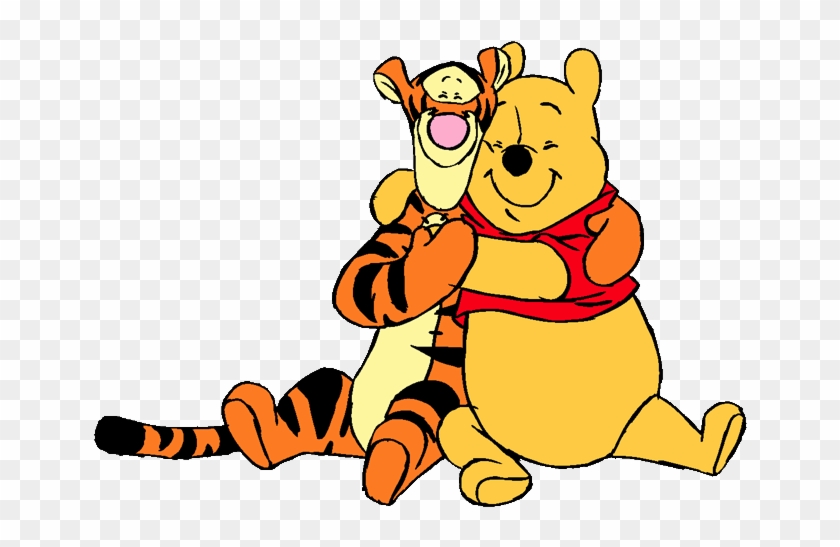 Hug Clipart Baby Winnie The Pooh Friend - Winnie The Pooh And Tigger - Free...