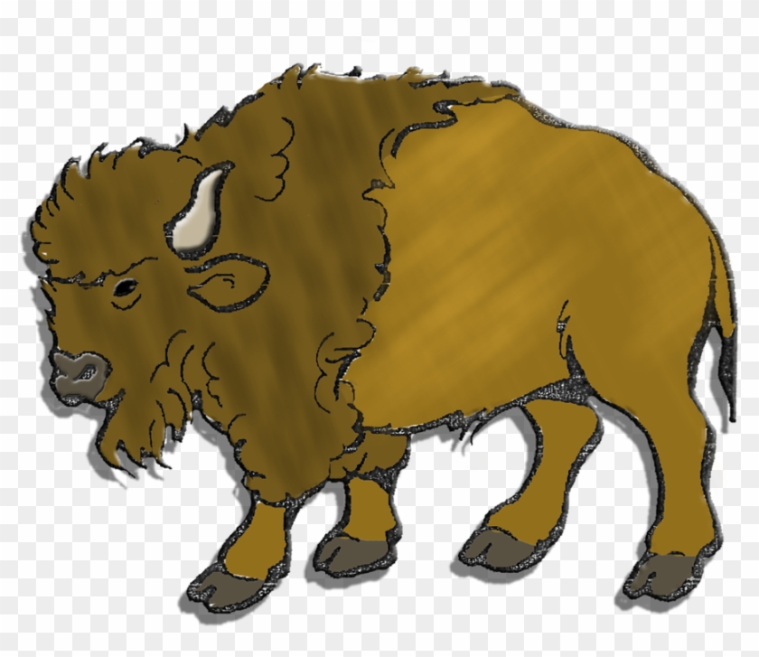 Buffalo Herd Clipart, Cliparthunt - Bison #1080610