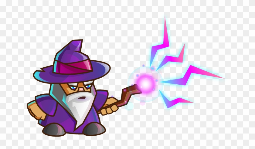 Wizard Clipart - Wizard Casting Spell Png #1080938