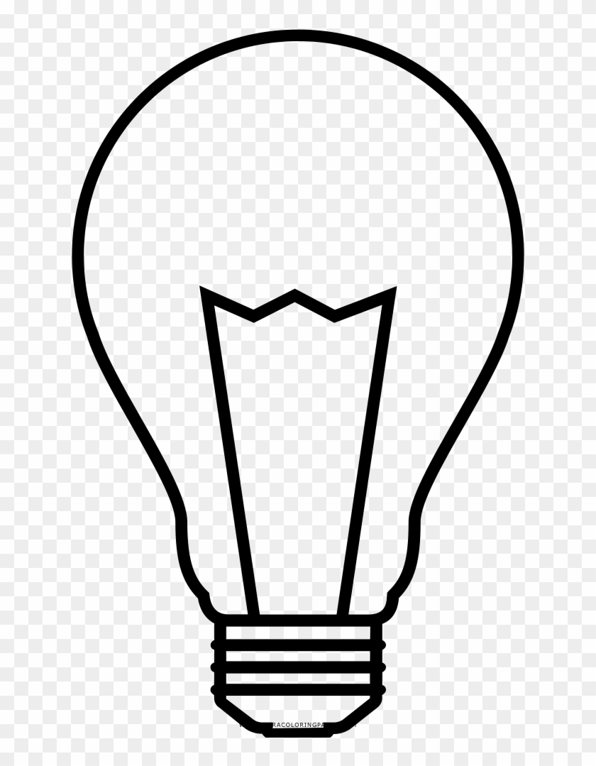 Light Bulb Coloring Page - Bombilla Para Colorear #1080960