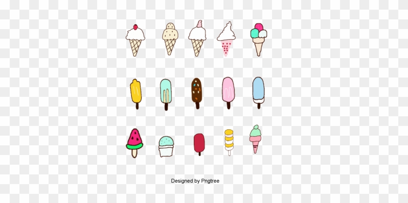 Cartoon Hand-painted Ice Cream Dessert, Ice Cream, - Ice Cream #1080968