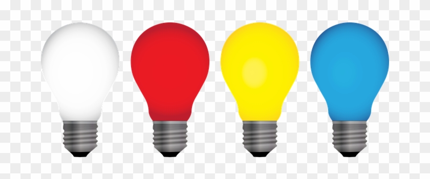 Bulb, Light, Icon, Lightbulb, Idea - مصابيح ملونه #1080972