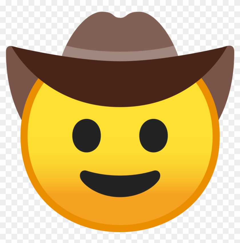 Cowboy Hat Face Icon - Cowboy Hat Face Emoji #1081034