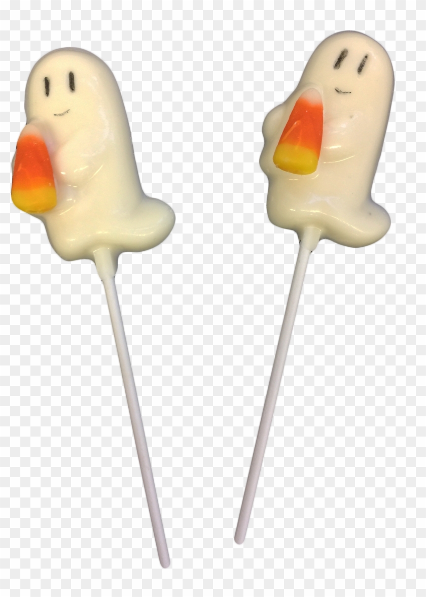 Ghost Lollipops With Candy Corn - Ice Cream #1081222