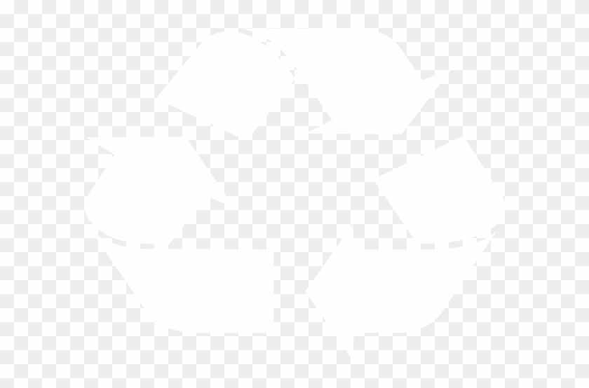 Recycle Symbol White Clip Art At Clker - White Recycle Logo Png #1081367