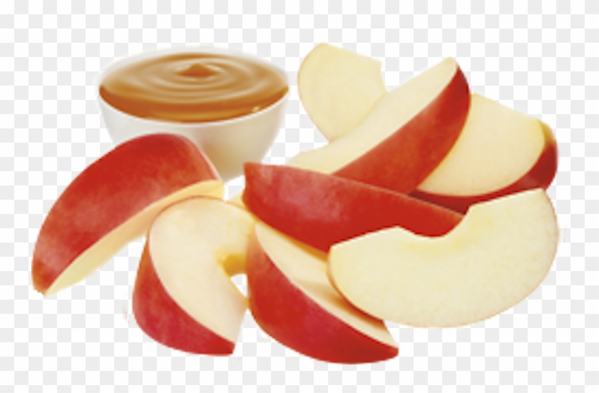 Caramel Apple Food Clip Art - Apple Slices With Caramel #1081483