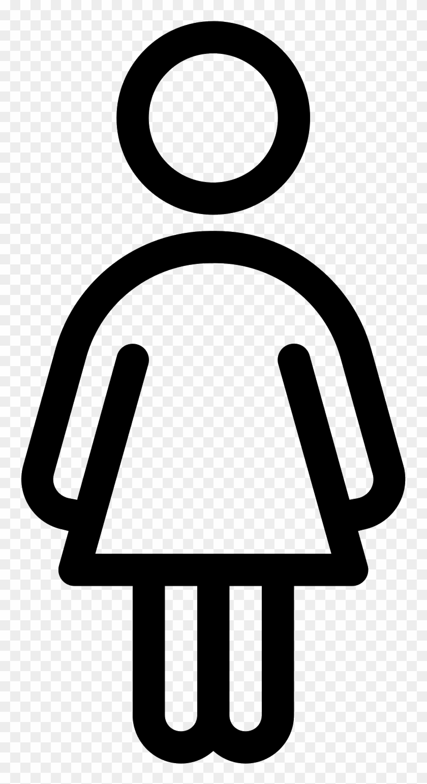 The Icon Is A Simplified Depiction Of A Female Humanoid - Woman Icon #1081531