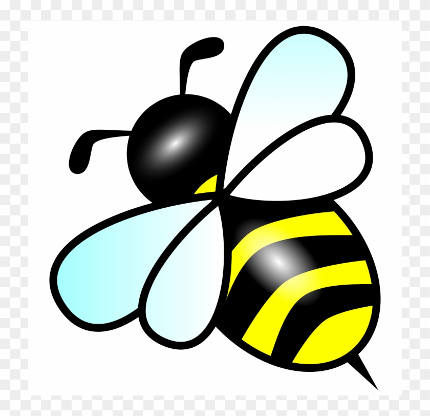 Bee Free Vector 4vector - Bee Clipart #1081723