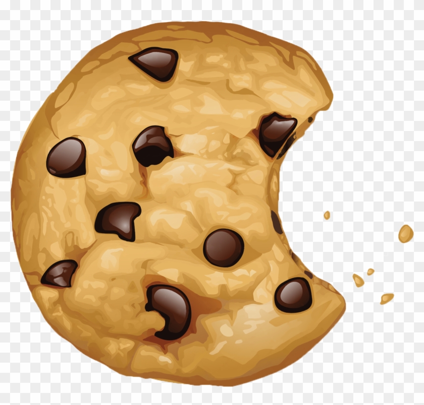 Chocolate Chip Cookie Biscuits Clip Art - Chocolate Chip Cookie Vector #1081842