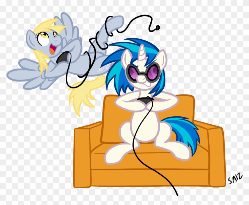 Serenamidori, Controller, Derpy Hooves, Dj Pon-3, Female, - Clip Art #1081891