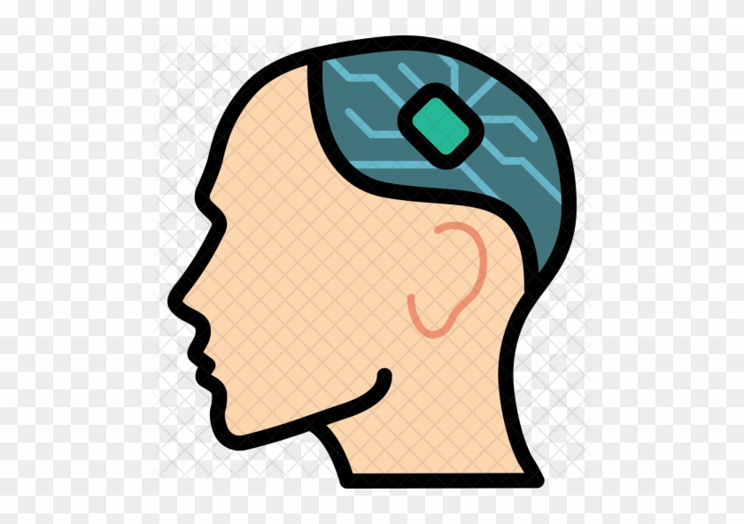 Brain Chip Icon - Brain Implant #1081921