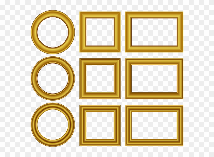 Gold Frames Set Png Clip Arts - Frames #1081992