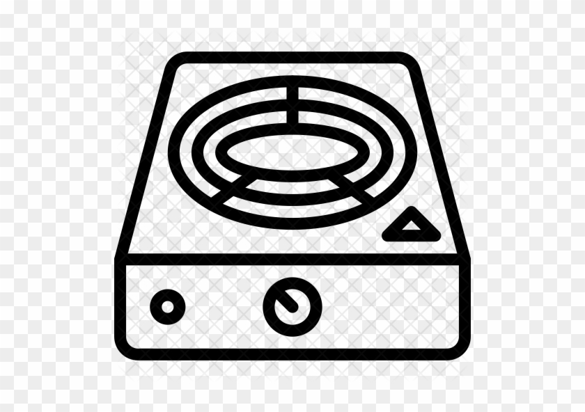Hot Plate Icon - Hot Plate Device Icon #1082095