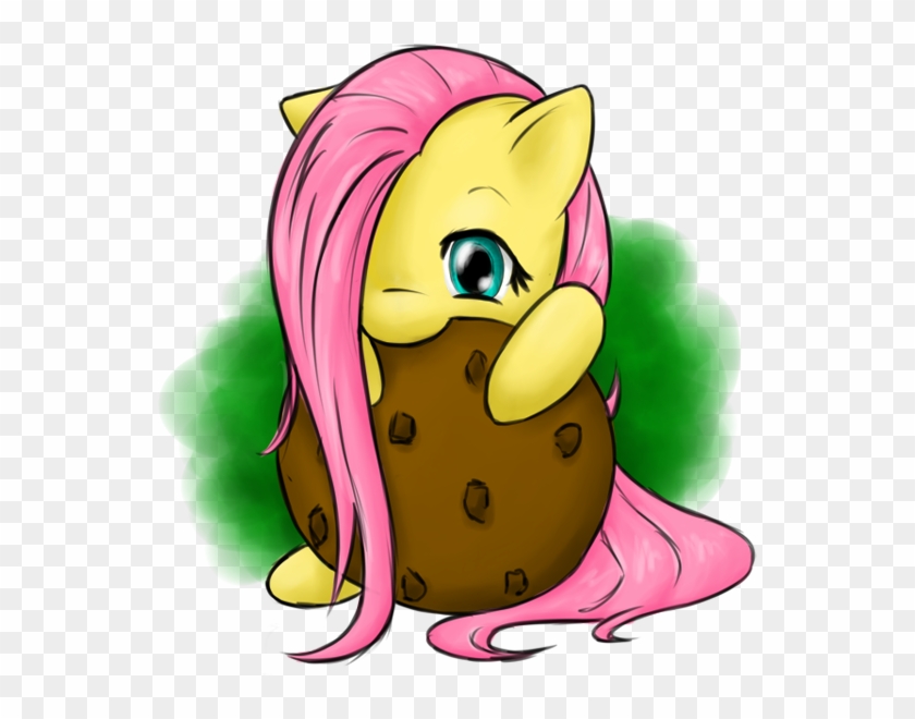 Fluttershy Rarity Pinkie Pie Twilight Sparkle Rainbow - Mlp Fluttershy Eating Cookies #1082189