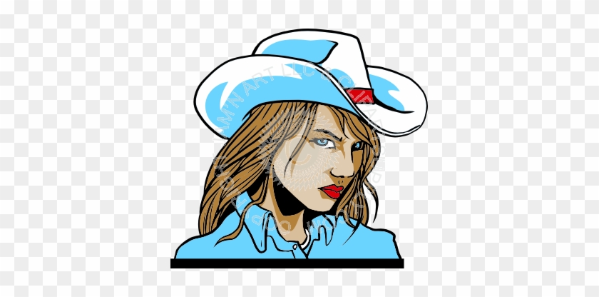 Cowgirl Clipart Face - Cowgirl Clipart Face #1082216