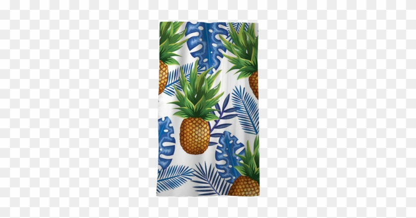 Tropical Garden With Pineapple Vector Illustration - Vector Marketing #1082267