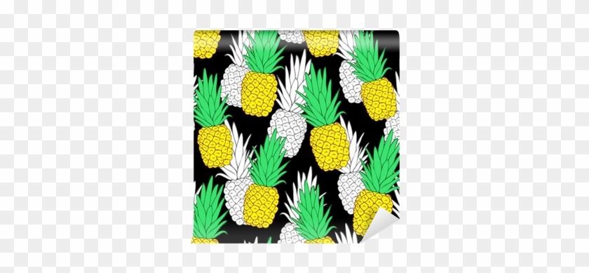 Tropical Seamless Pattern With Exotic Pineapples - Drawing #1082302