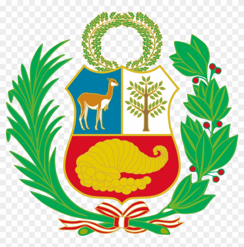 Lesser Coat Of Arms Of Peru - Middle Of The Peru Flag #1082336