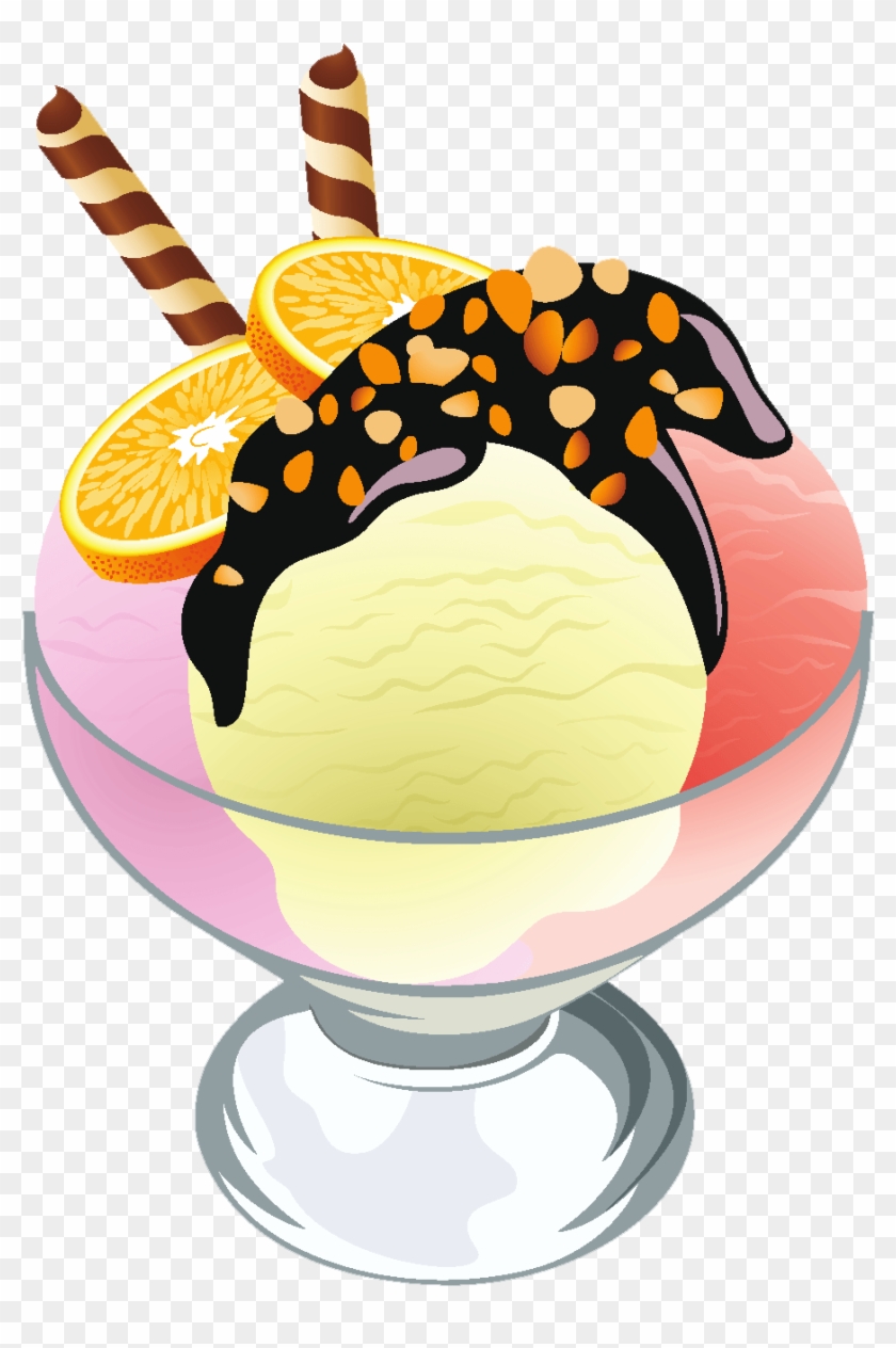 Ice Cream Sundae Clip Art - Ice Cream Vector Png #1082457