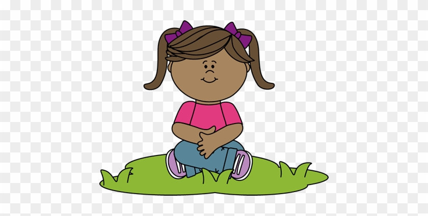 Sat Clip Art - Child Sitting Down Clipart #1082460