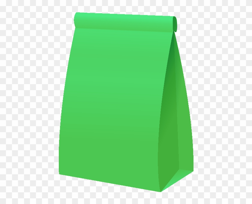 Paper Bag Light Green2 Vector Icon - Green Paper Bag #1082501