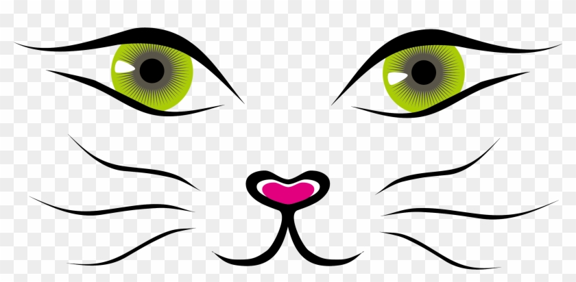 Cat Face Kitten Clip Art - Cute Cartoon Cat Face #1082531