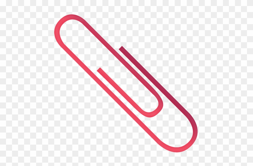 Paperclip-red - Pink Paper Clip Transparent Background #1082566