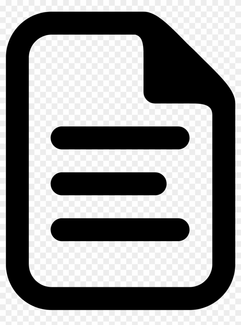 Paper Icon Document Icon Vector Eps10 Stock Vector - Document Icon Black #1082580