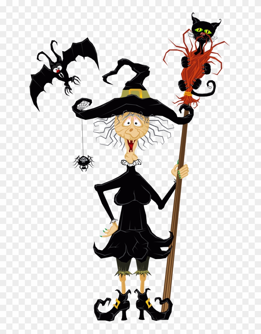 Clip Art - Sorcière Halloween Clipart #1082652